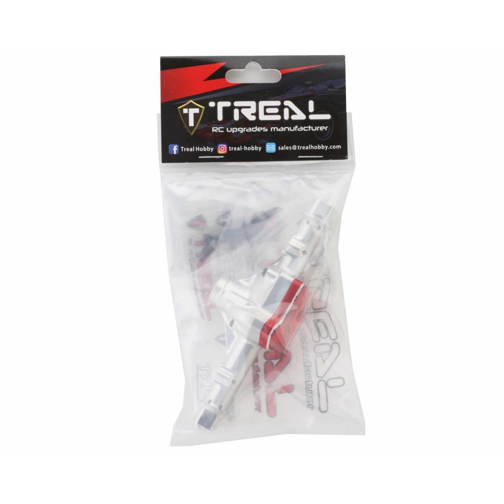 Treal #X002RKYFDP Treal Hobby Traxxas TRX-4 V2 Aluminum Rear Axle Housing (Silver)