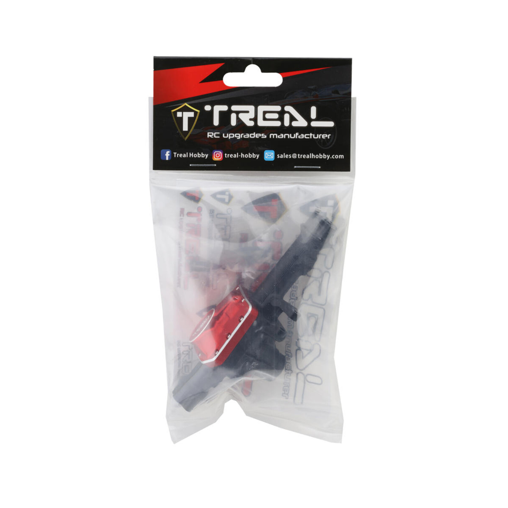 Treal #X002RKSHYN Treal Hobby Traxxas TRX-4 V2 CNC-Machined Aluminum Rear Axle Housing (Black)