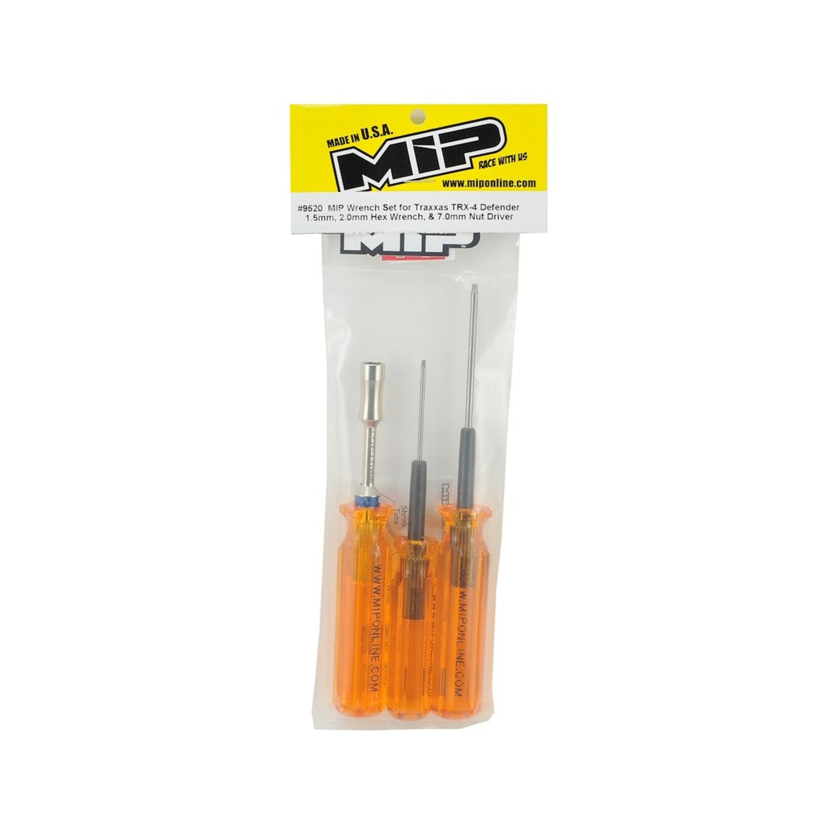MIP MIP Wrench Set (3) (1.5mm, 2.0mm Hex & 7.0mm Nut Driver) #9520