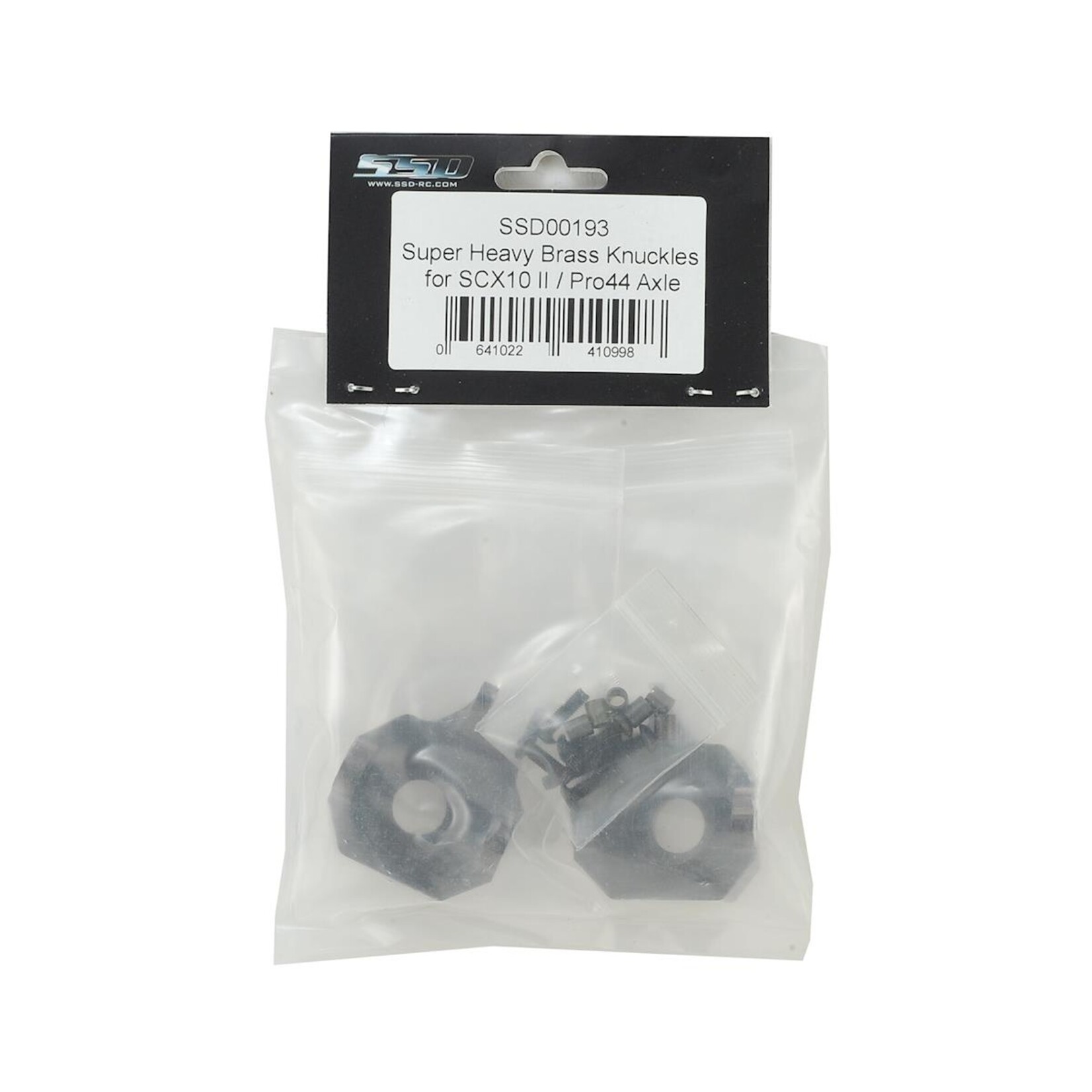 SSD RC #SSD00193 SSD RC SCX10 II AR44 Heavy Brass Steering Knuckles