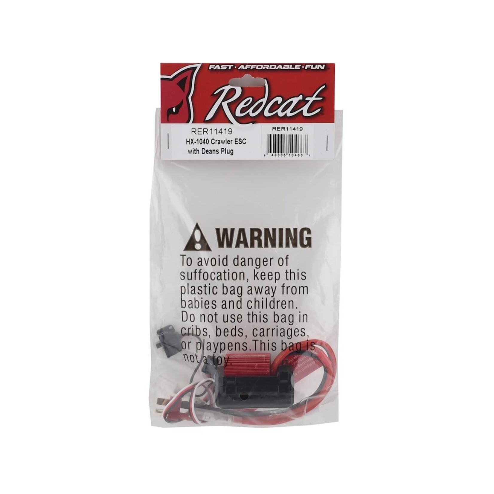 Redcat Racing #RER11419 RedCat Racing Hexfly HX-1040 Crawler ESC w/T-Plug