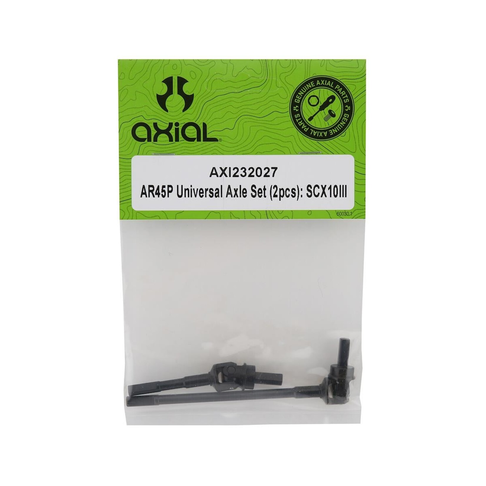 Axial #AXI232027 Axial SCX10 III AR45P Universal Axle Set (2)