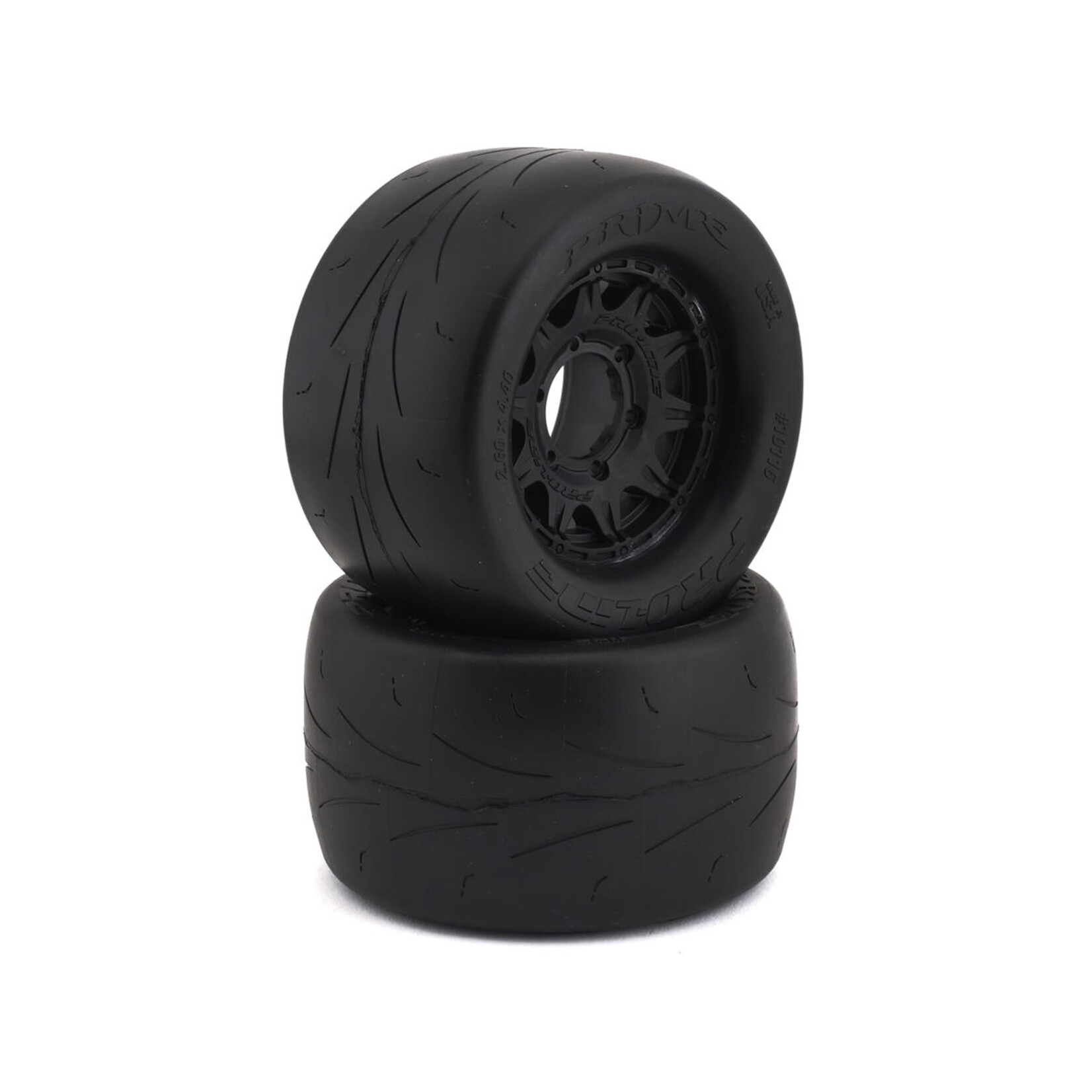 Pro-Line ProLine Prime 2.8" Pre-Mounted w/Raid Rear Wheels (2) (Black) (M2) w/Removable 12mm Hex #10116-10