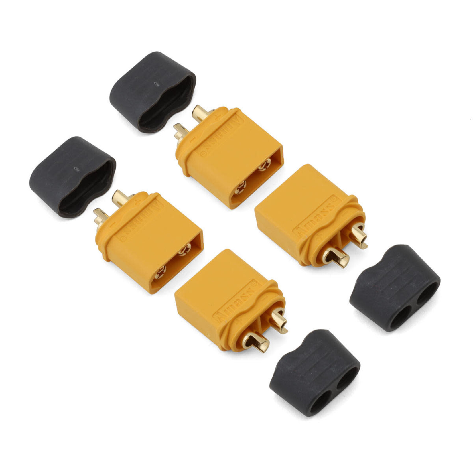 Samix #SAMCXT60H-004M Samix XT60 Connectors w/Wire Covers (4 Male)