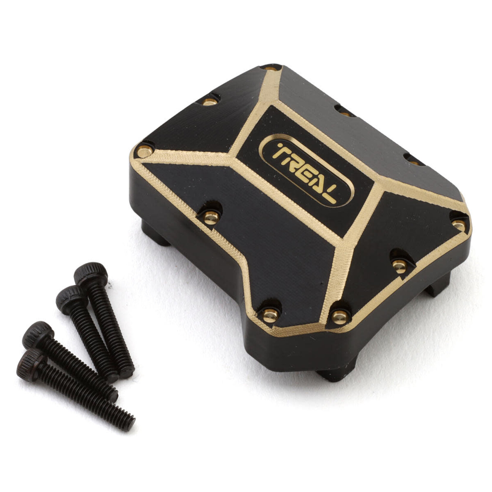 Treal #X002C2IAXT Treal Hobby Traxxas TRX-4 Brass Differential Cover (Black) (70g)