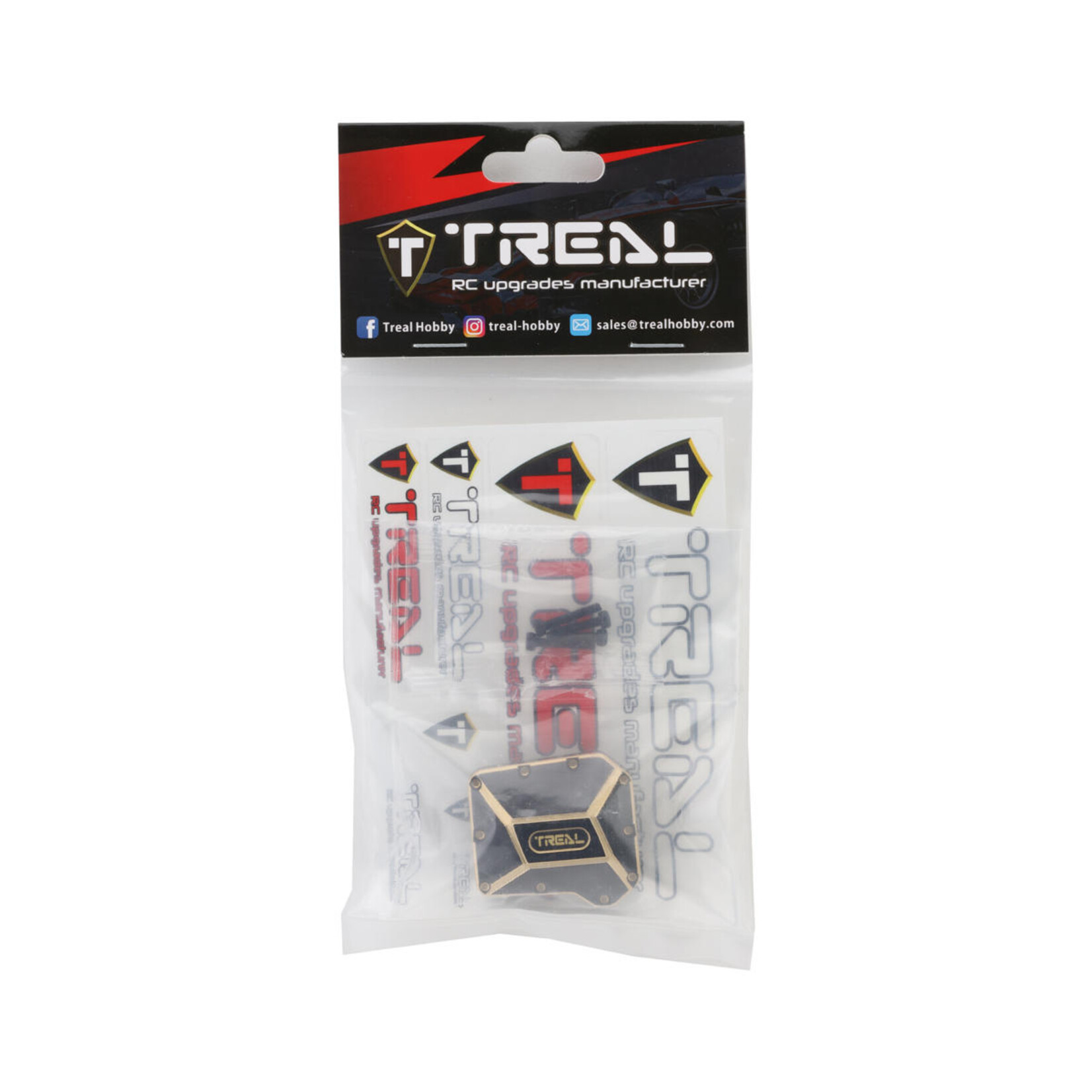 Treal Treal Hobby Traxxas TRX-4 Brass Differential Cover (Black) (70g) #X002C2IAXT
