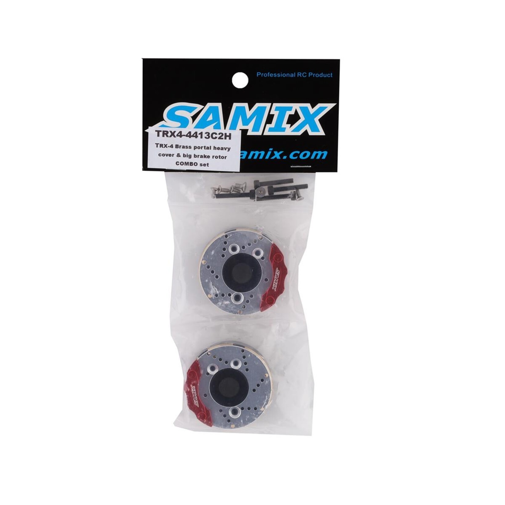 Samix Samix Traxxas TRX-4 "Heavy" Brass Portal Cover & Scale Brake Rotor (2) (91g) #SAMTRX4-4413C2H