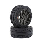 Pro-Line #10204-10  Pro-Line Vector 35/85 2.4" Belted Pre-Mounted On-Road Tires (Grey) (2) (S3) w/14mm Hex