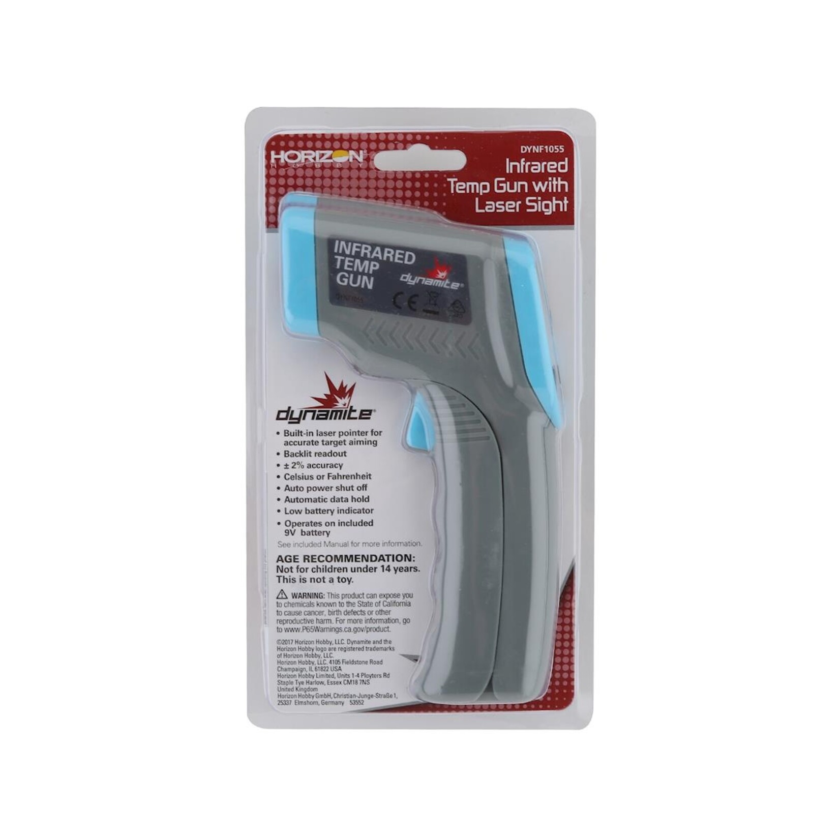 Dynamite #DYNF1055  Dynamite Infrared Temp Gun w/ Laser Sight