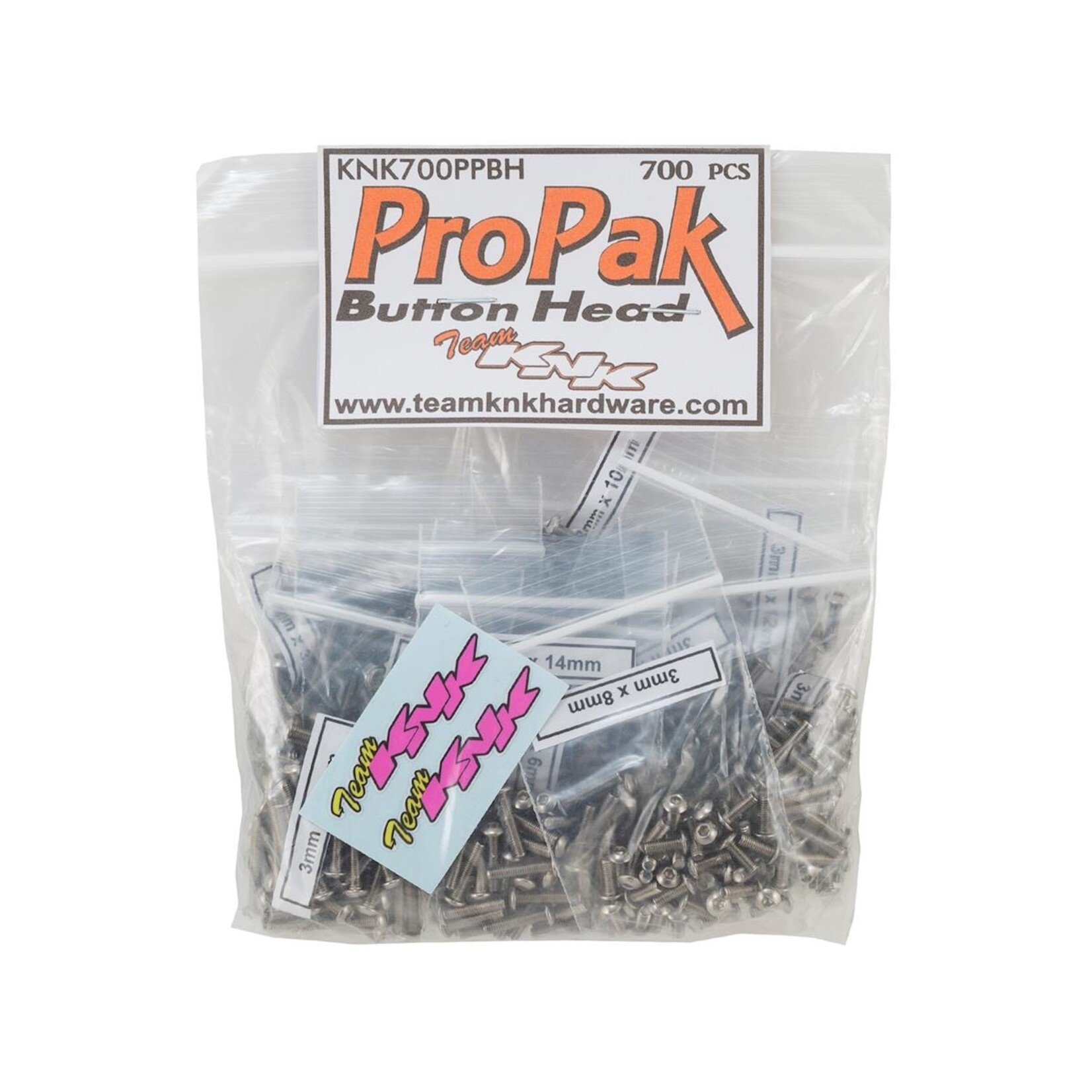 Team KNK #KNK700PPBH Team KNK Button Head Pro Pak Stainless Screw Kit (700)