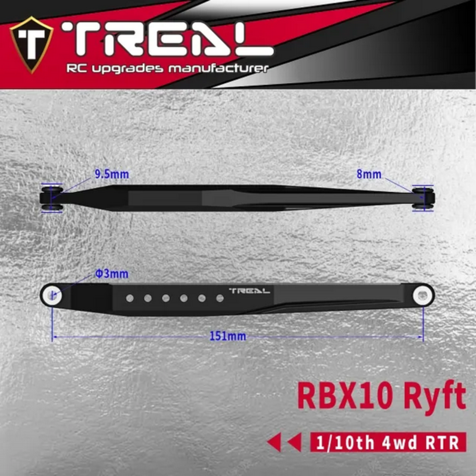 Treal Treal RBX10 Ryft Aluminum Rear Trailing Arms (2) #X002XACSBF