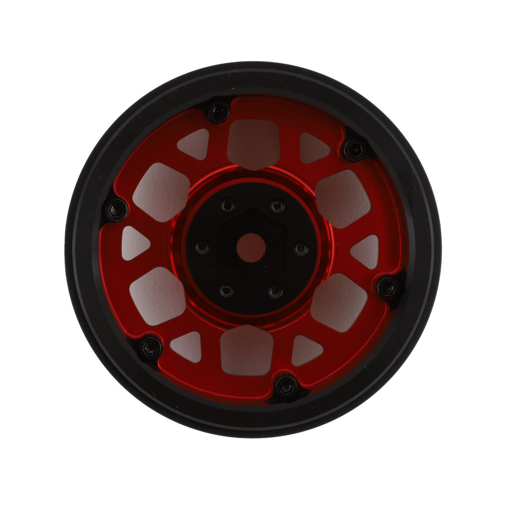 SSD RC #SSD00559 SSD RC 2.2” Boxer Beadlock Wheels (Red) (2)