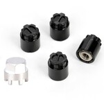 Power Hobby #PHBTRX584BLACK Power Hobby Traxxas TRX-4M M2.5 Locking Hubs w/Tool (Black) (4)
