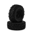 JConcepts #4066-32412 JConcepts Tusk 1.0" Pre-Mounted Tires w/Shuttle Wheels (2) (2.25”) (TRX-4M) (Green)