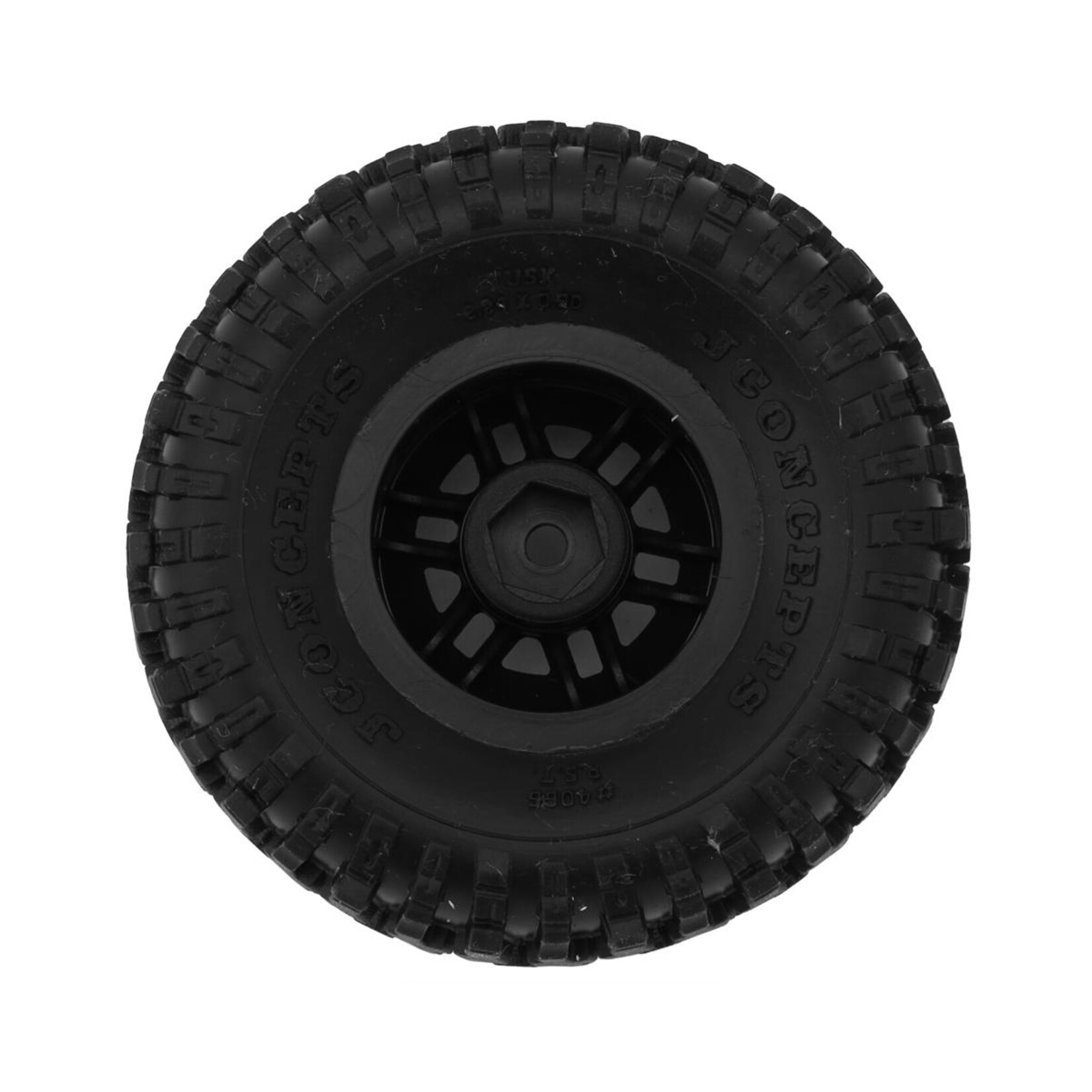 JConcepts #4066-32412 JConcepts Tusk 1.0" Pre-Mounted Tires w/Shuttle Wheels (2) (2.25”) (TRX-4M) (Green)