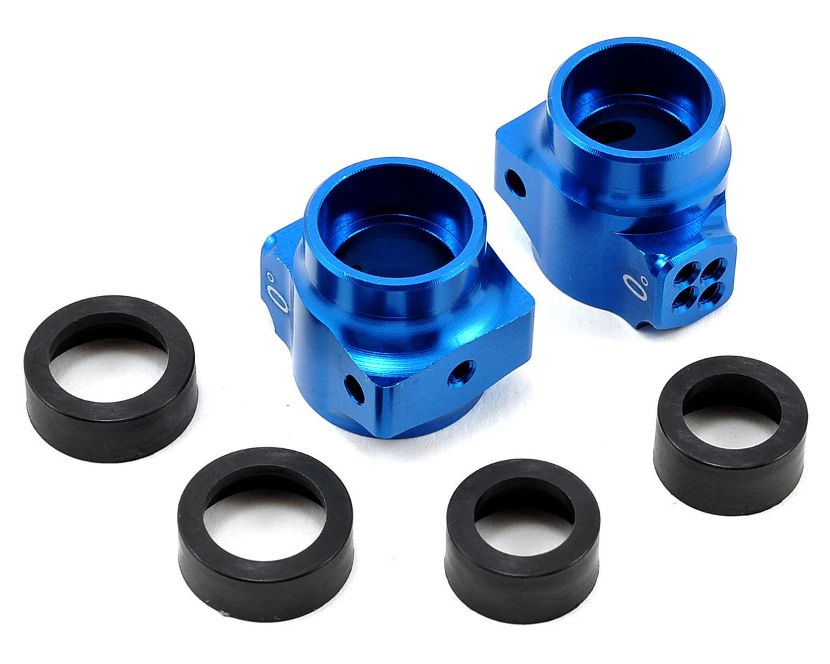 RC10B6 FT Blue Aluminum Rear Hubs - Associated Electrics