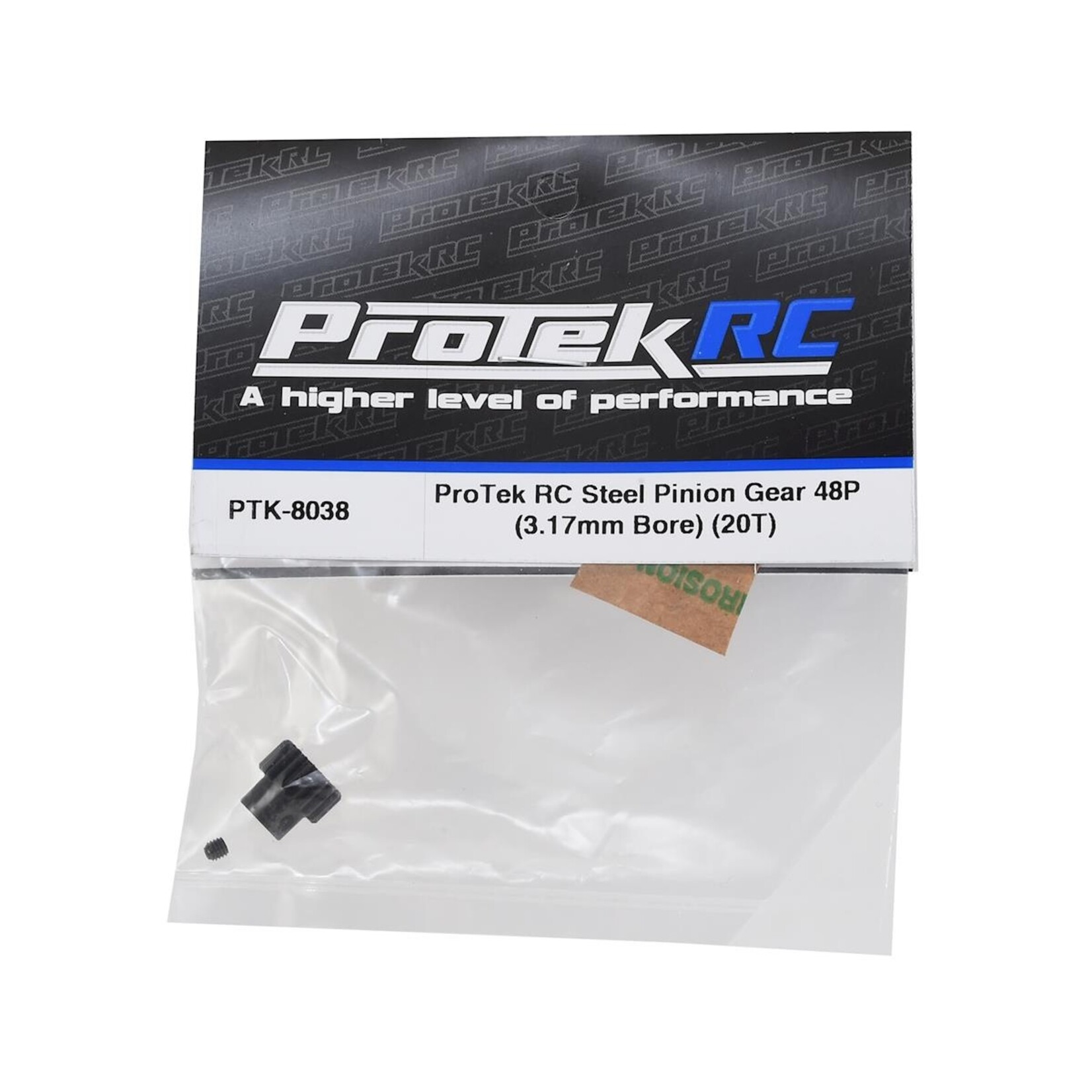 ProTek RC ProTek RC Lightweight Steel 48P Pinion Gear (3.17mm Bore) (20T) #PTK-8038