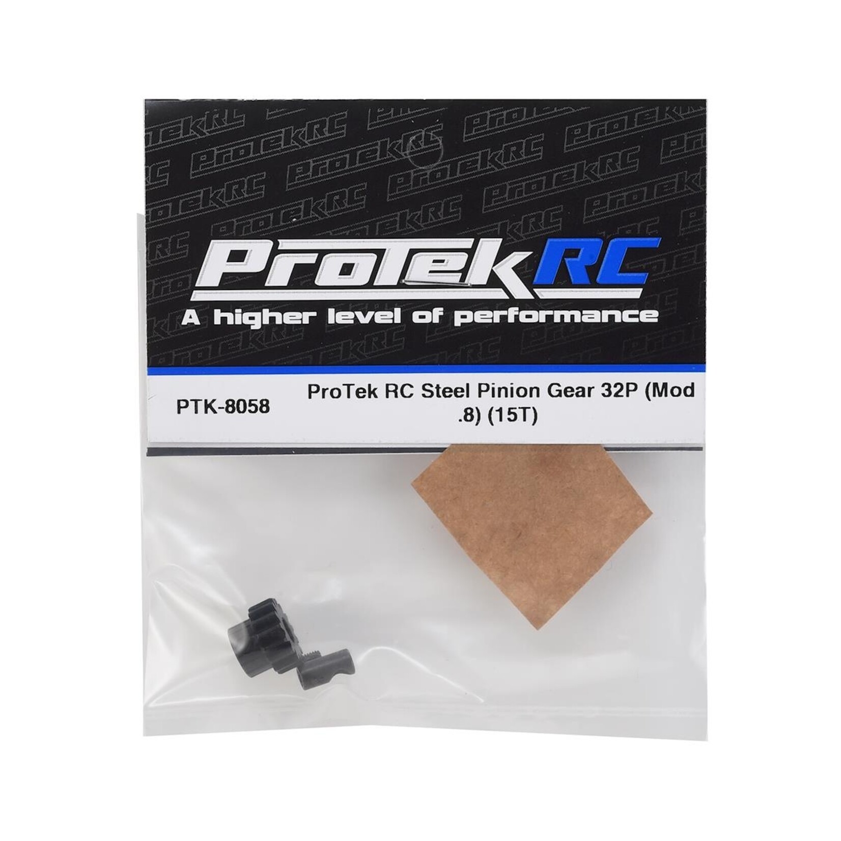 ProTek RC #PTK-8058 ProTek RC Steel 32P Pinion Gear w/3.17mm Reducer Sleeve (Mod .8) (5mm Bore) (15T)