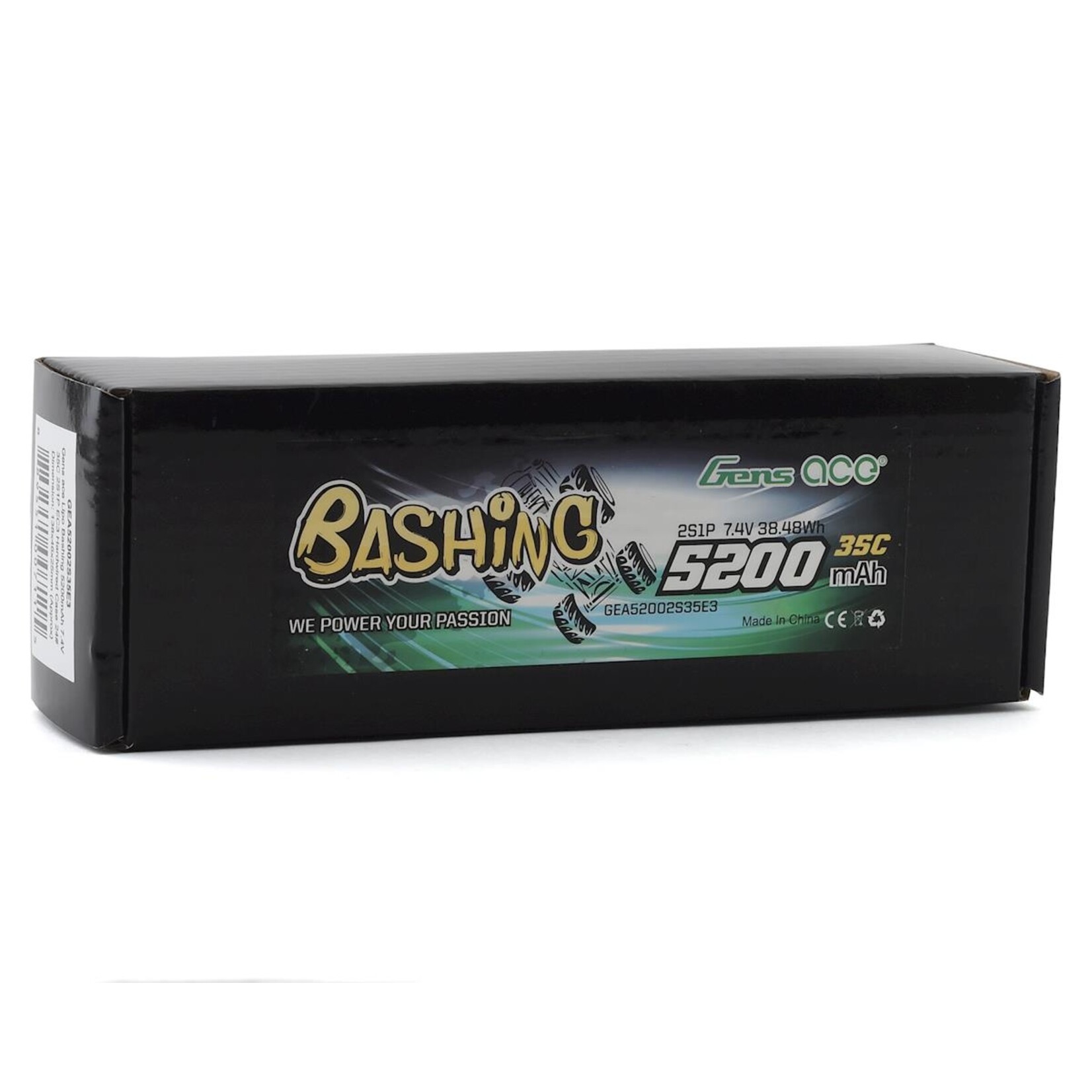 Gens Ace Gens Ace Bashing Series 5200mAh 7.4V 2S1P 35C Car LiPo Battery w/EC3 Plug #GEA52002S35E3