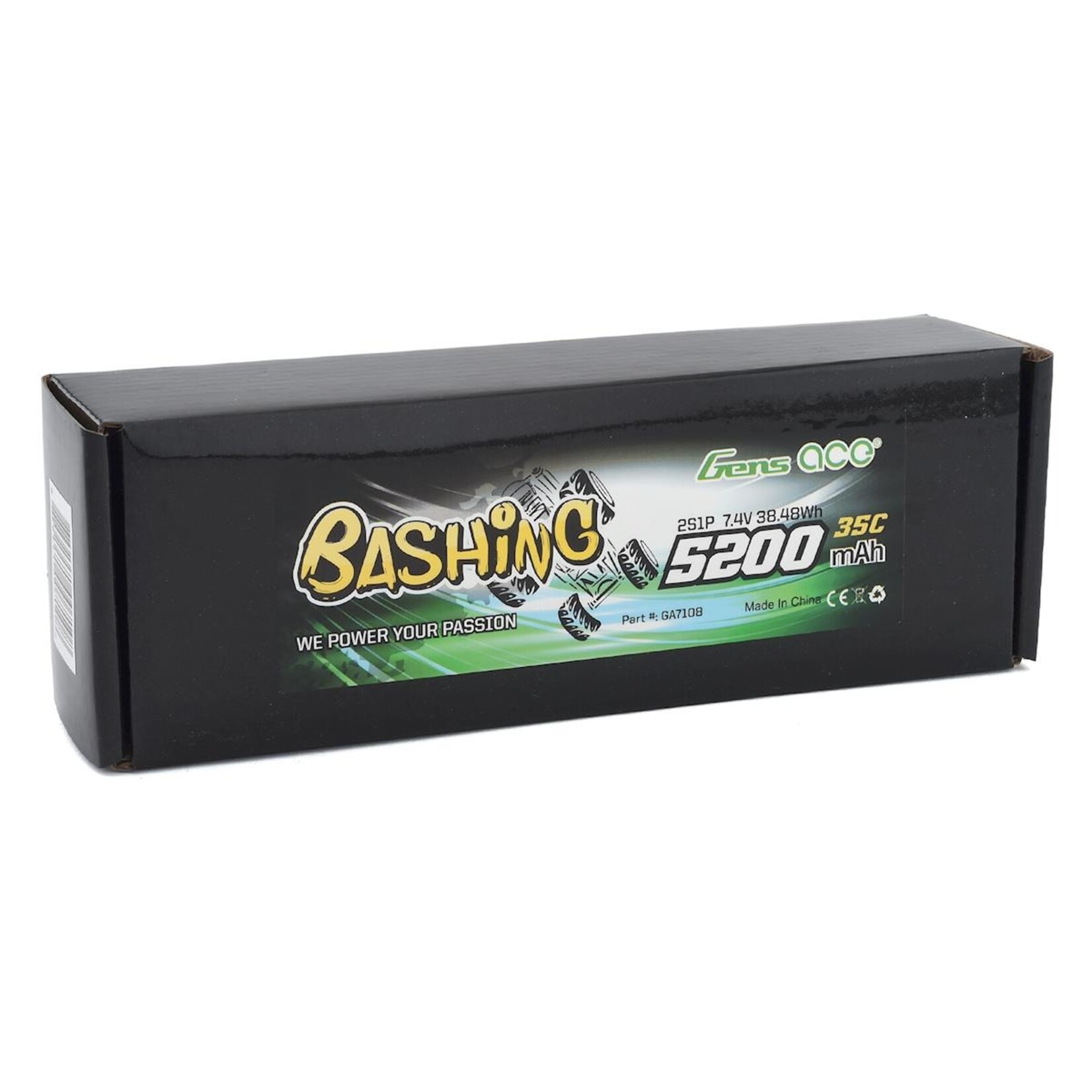 Gens Ace Summer Sale #GEA52002S35D Gens Ace Bashing 2S 35C LiPo Battery Pack w/Deans Connector (7.4V/5200mAh)