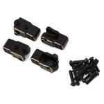 Treal #X002CL870B Treal Hobby Element Enduro Brass Lower Shock & Link Mounts (Black) (4)