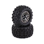 Traxxas Traxxas Sledgehammer 2.8" Pre-Mounted Tires (2) (Black Chrome) #9072