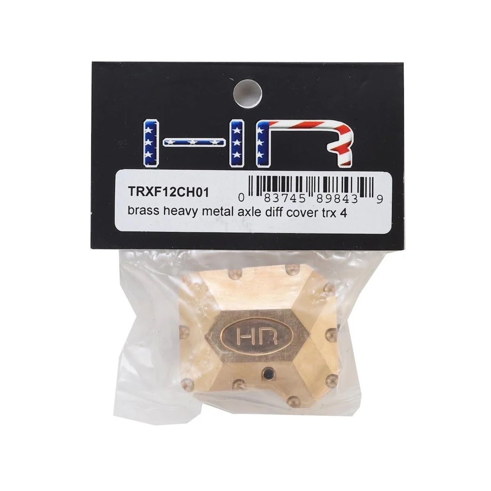 Hot Racing Hot Racing Traxxas TRX-4 Brass Heavy Metal Axle Diff Cover #TRXF12CH01