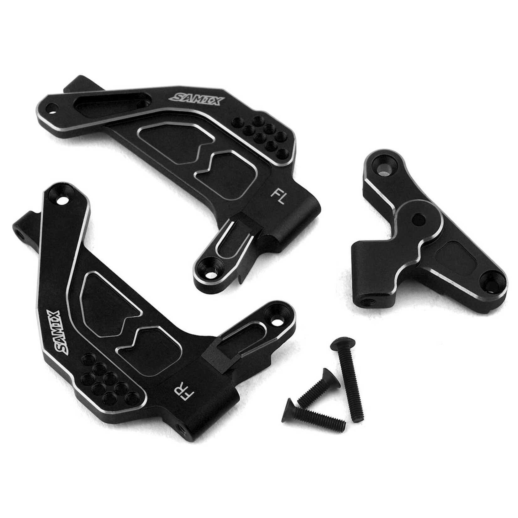 Samix Samix SCX10 III Front Shock Plate (2) (Black) #SCX3-6023-BK