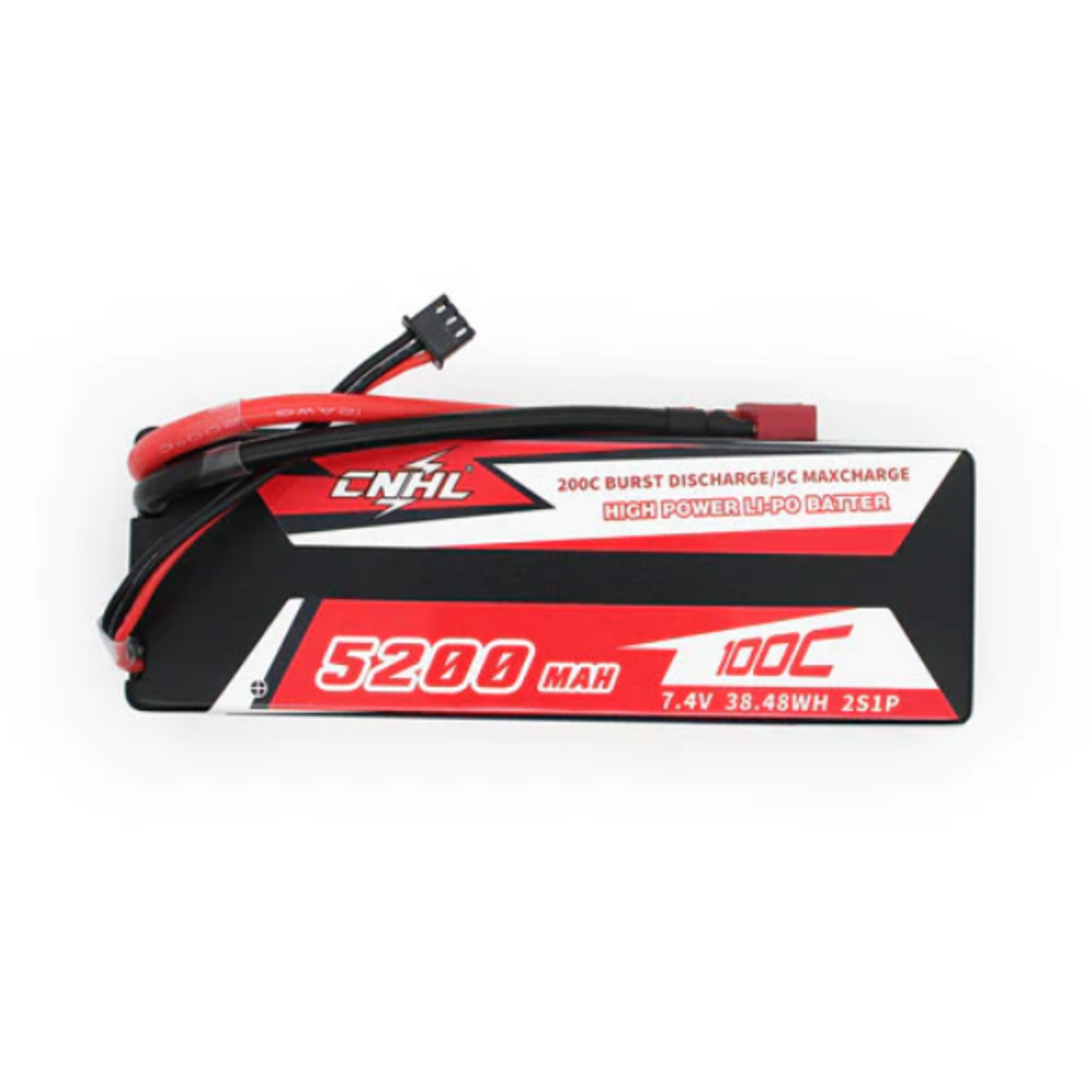 CNHL Racing Summer Sale #HC5201002002 CNHL Racing Series 5200mAh 7.4V 2S 100C LiPo Battery Hard Case w/Deans Plug
