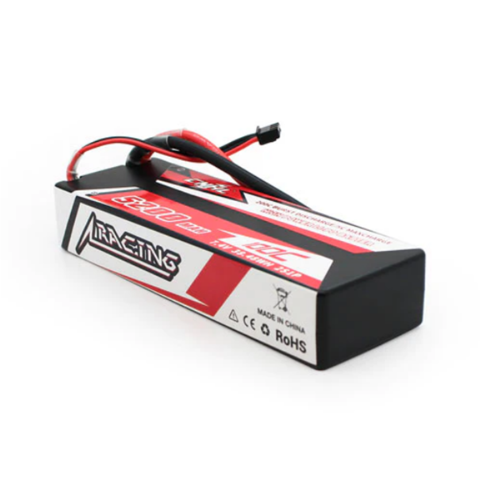 CNHL Racing Summer Sale #HC5201002002 CNHL Racing Series 5200mAh 7.4V 2S 100C LiPo Battery Hard Case w/Deans Plug