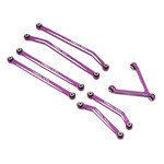 Treal Treal Hobby Axial SCX24 Aluminum High Clearance Link Set (Purple) (Deadbolt) #X0031GYR3H