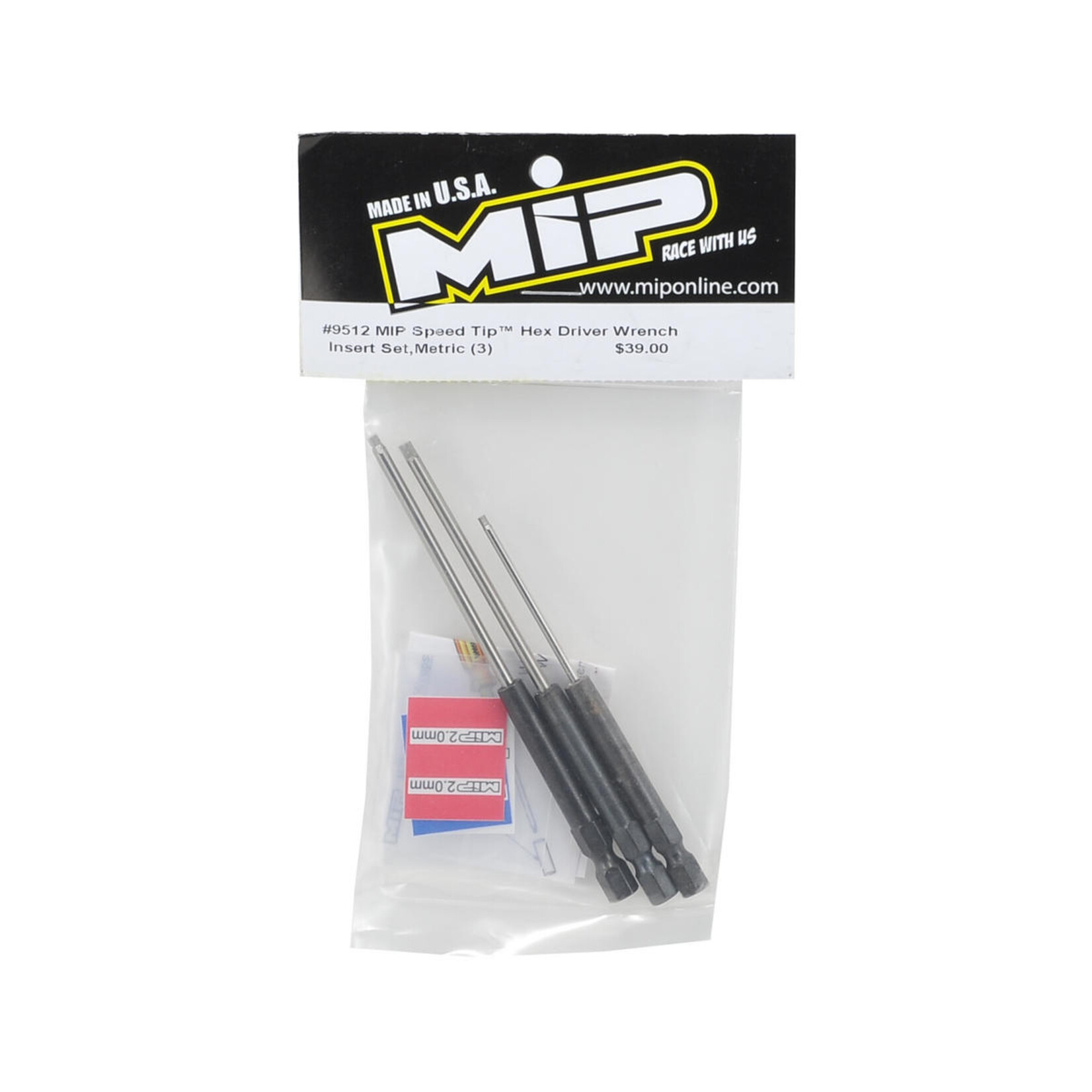MIP MIP Speed Tip Hex Driver Power Tool Tip Set (Metric) (3) (1.5, 2.0 & 2.5mm) #9512