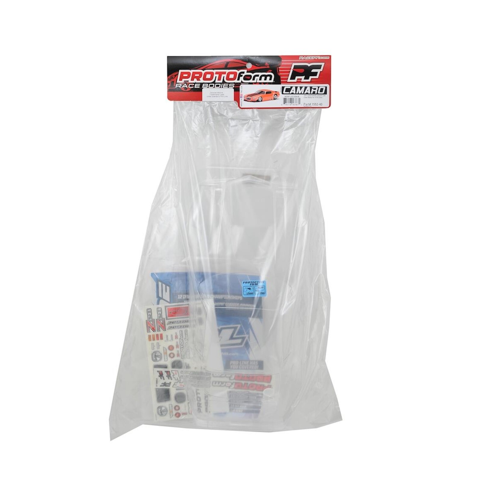 PROTOform #1552-40 Protoform 1971 Chevrolet Camaro Z28 Vintage Racing Body (Clear)