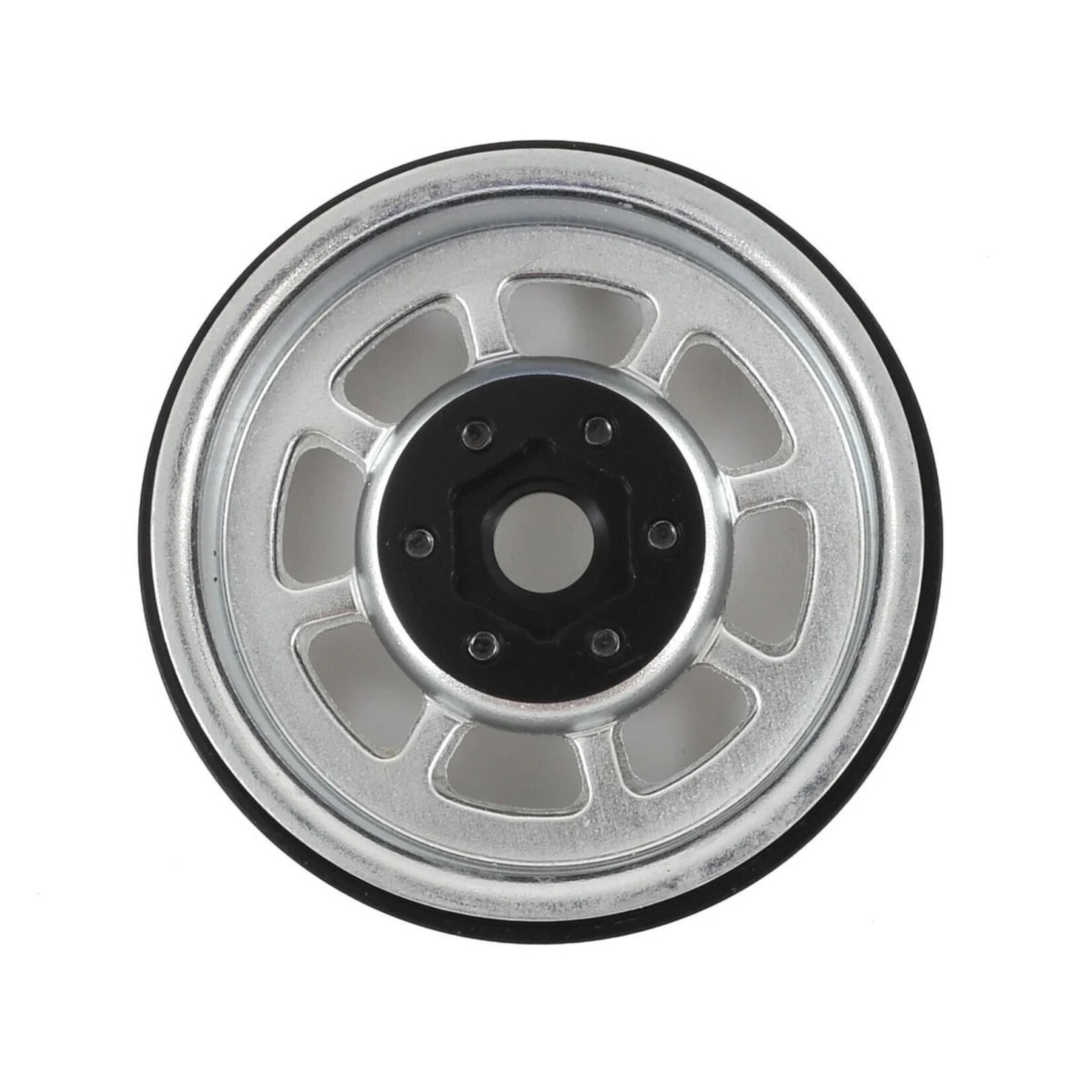 SSD RC #SSD00079 SSD RC Trail 1.9" Steel Beadlock Crawler Wheels (Silver) (2)