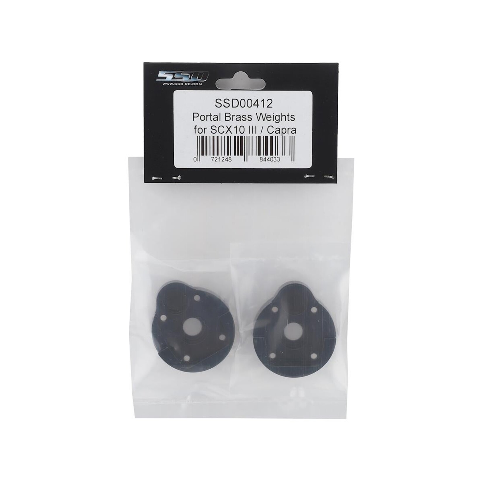 SSD RC #SSD00412 SSD RC SCX10 III/Capra Brass Portal Weights (2)