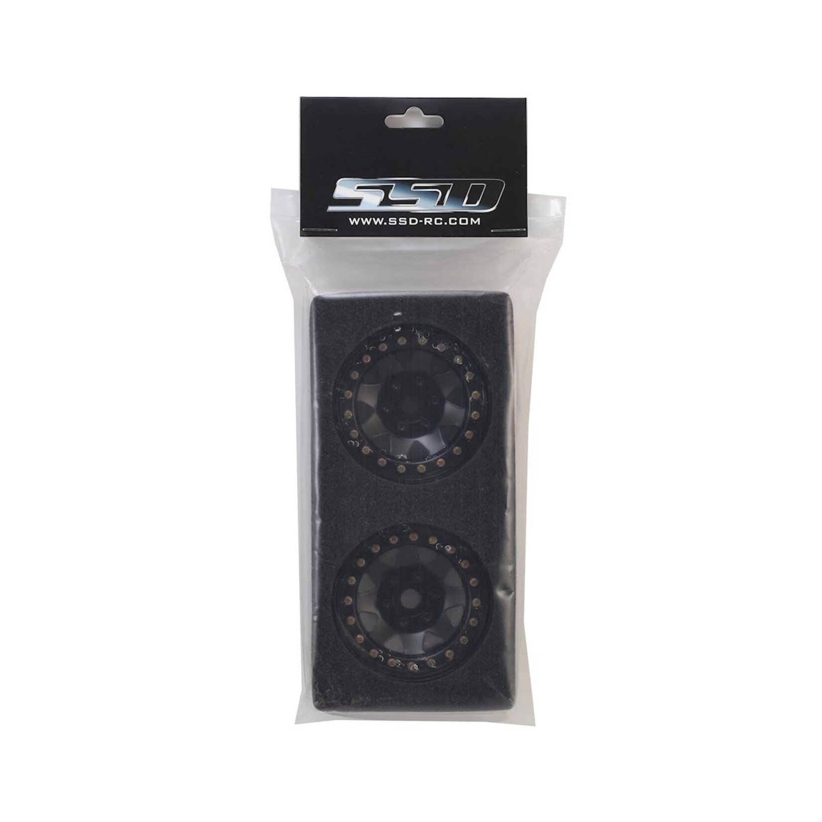 SSD RC #SSD00254 SSD RC 1.9" Steel 8-Spoke Beadlock Wheels (Black) (2)