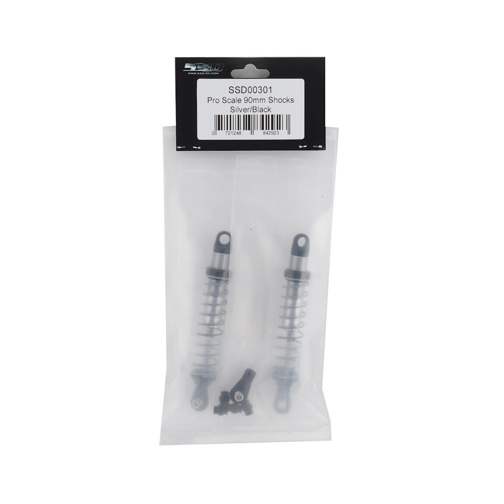 SSD RC #SSD00301 SSD RC Pro Scale 90mm Shocks (Silver/Black) (2)