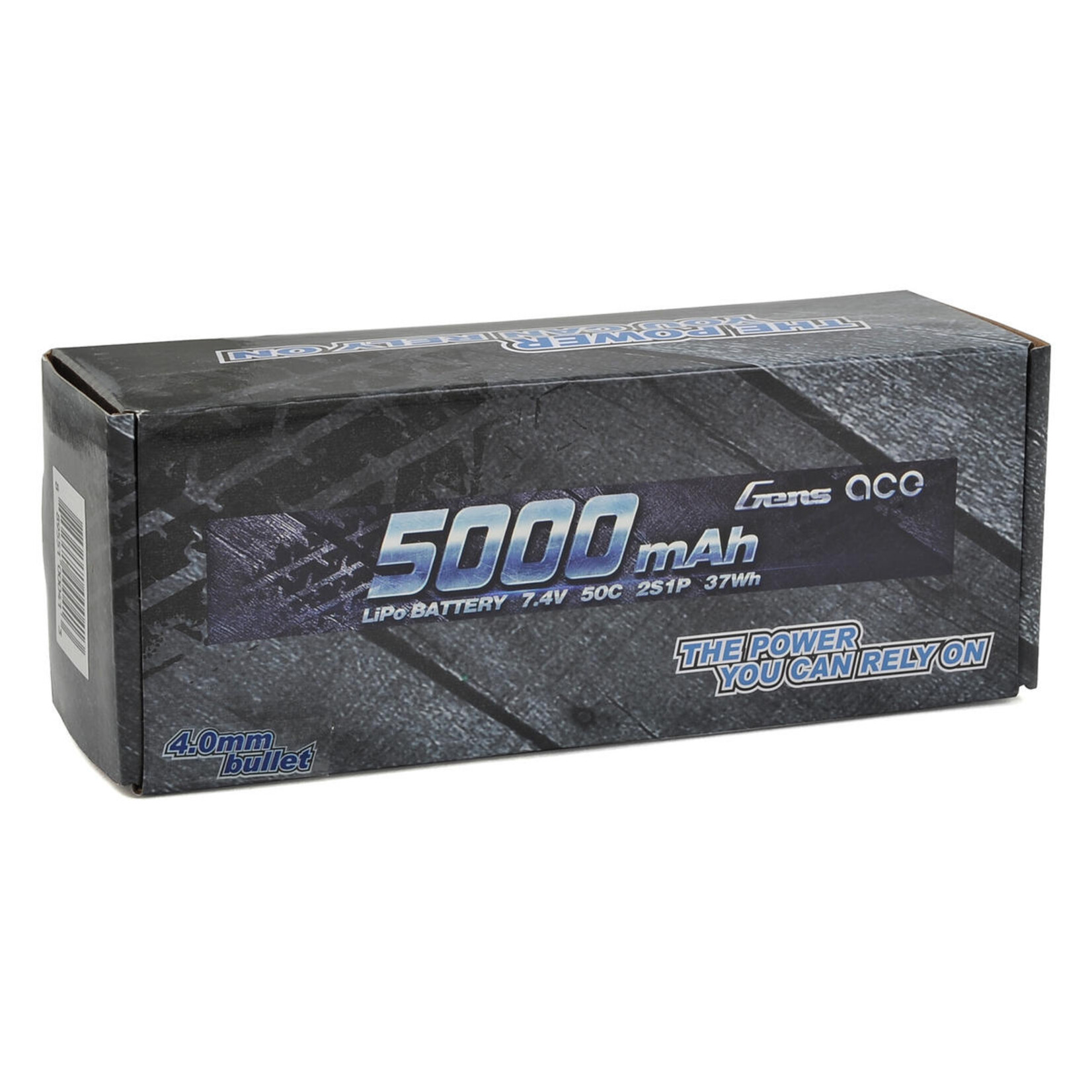 Gens Ace #GEA50002S50D Gens Ace 2s LiPo Battery Pack 50C w/4mm Bullet (7.4V/5000mAh)