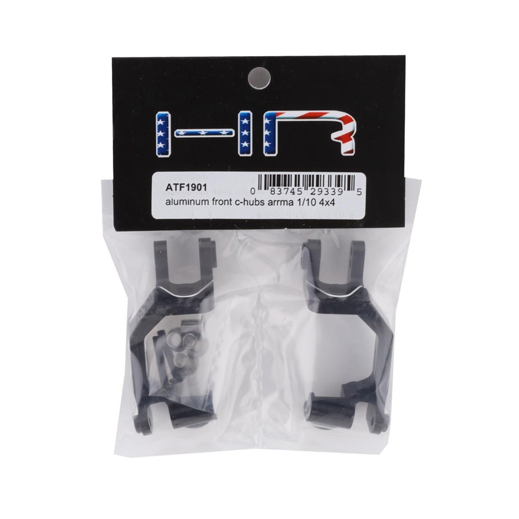 Hot Racing #ATF1901 Hot Racing Arrma 4x4 Aluminum Front C-Hubs (Black) (2)