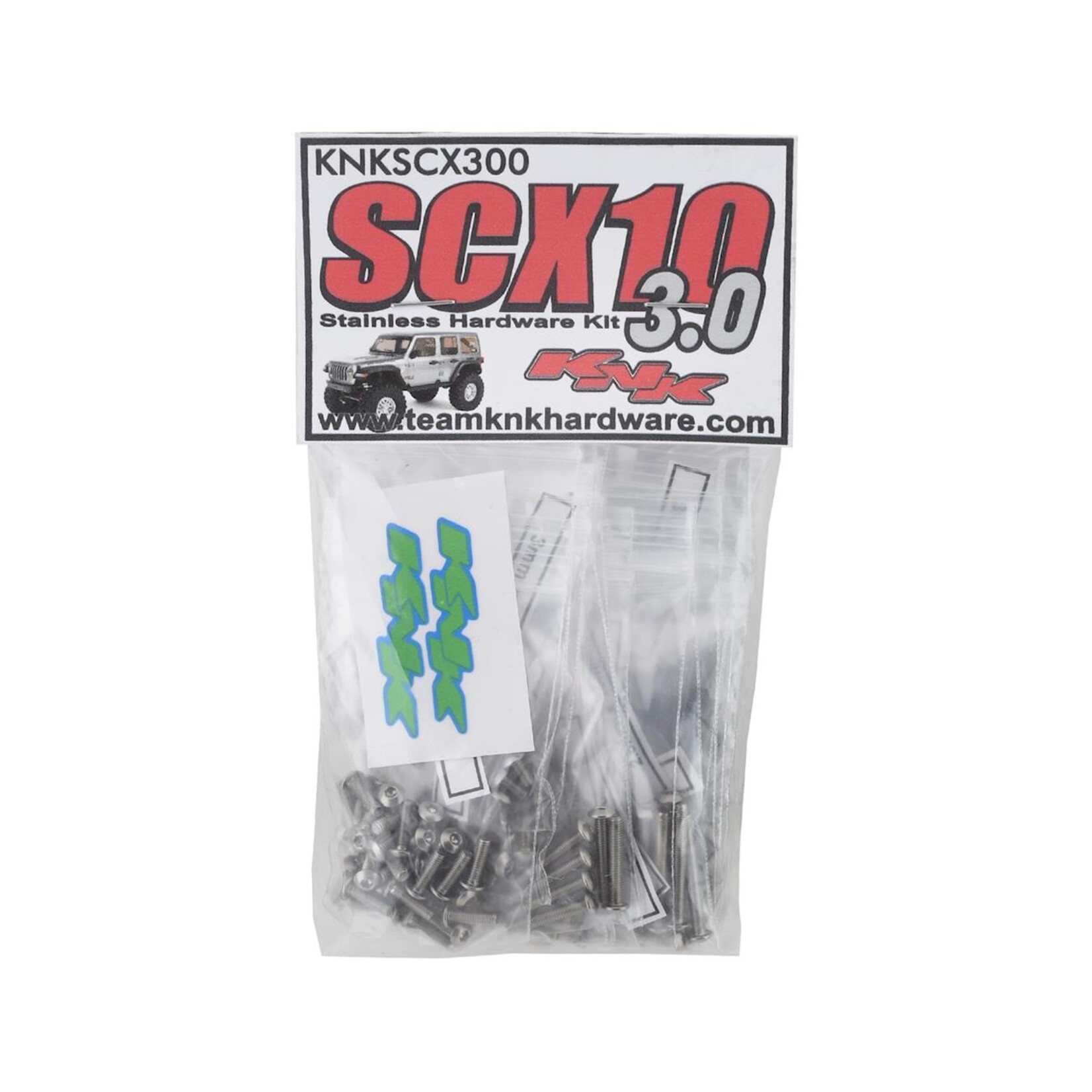 Team KNK #KNKSCX300 Team KNK Axial SCX10 III Complete Stainless Hardware Kit