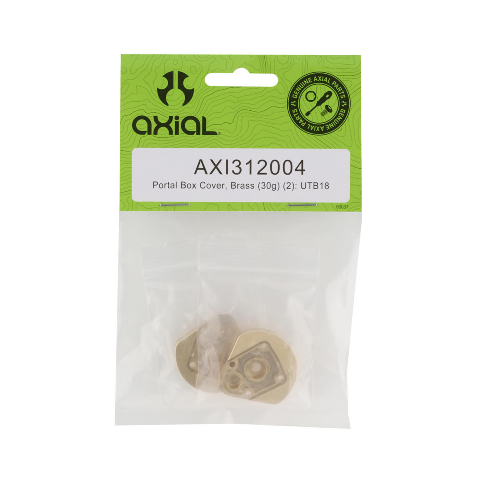Axial Axial UTB18 Brass Portal Box Cover (2) (30g) #AXI312004