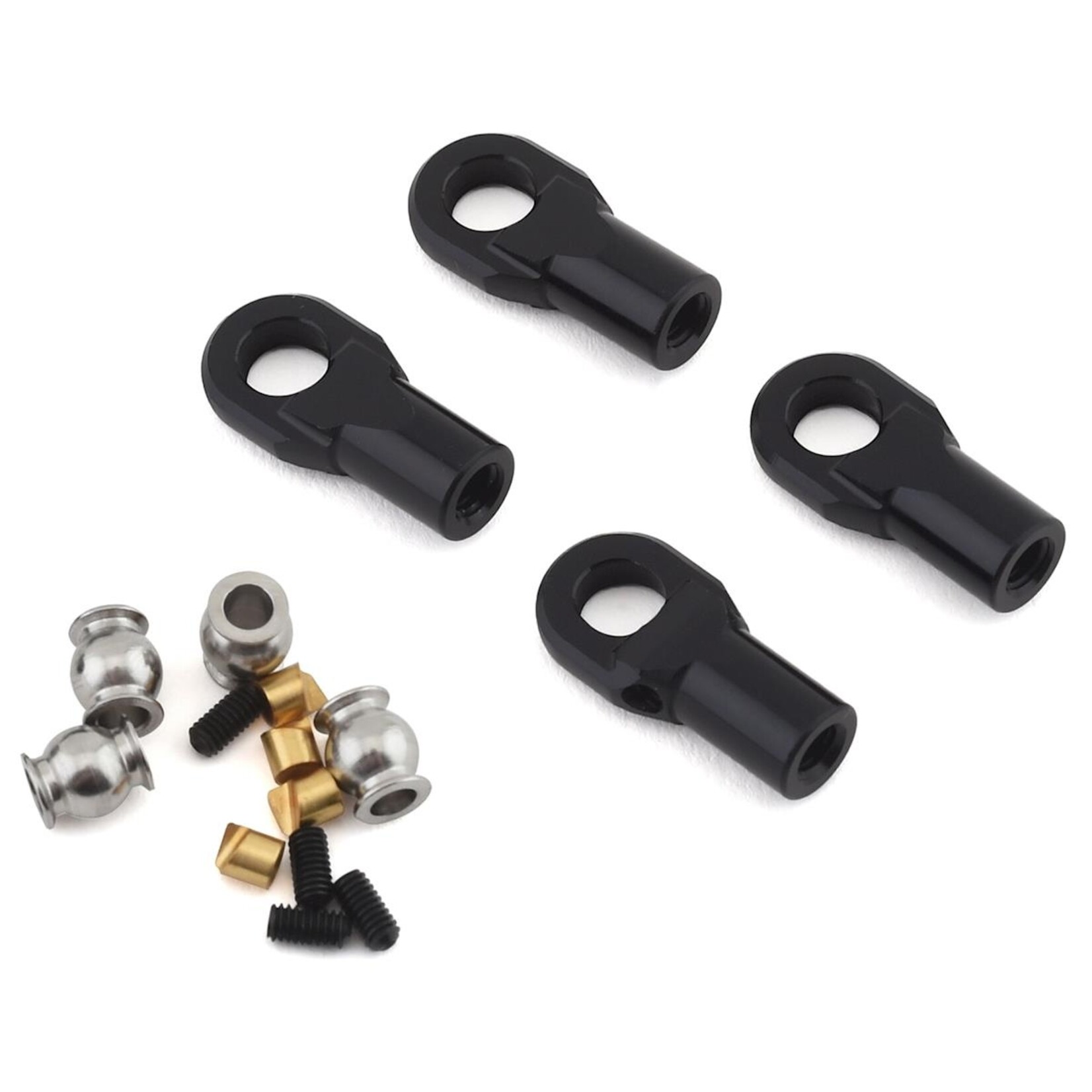 Vanquish Products Vanquish Products M4 Machined Straight Rod Ends (Black) (4) #VPS08500