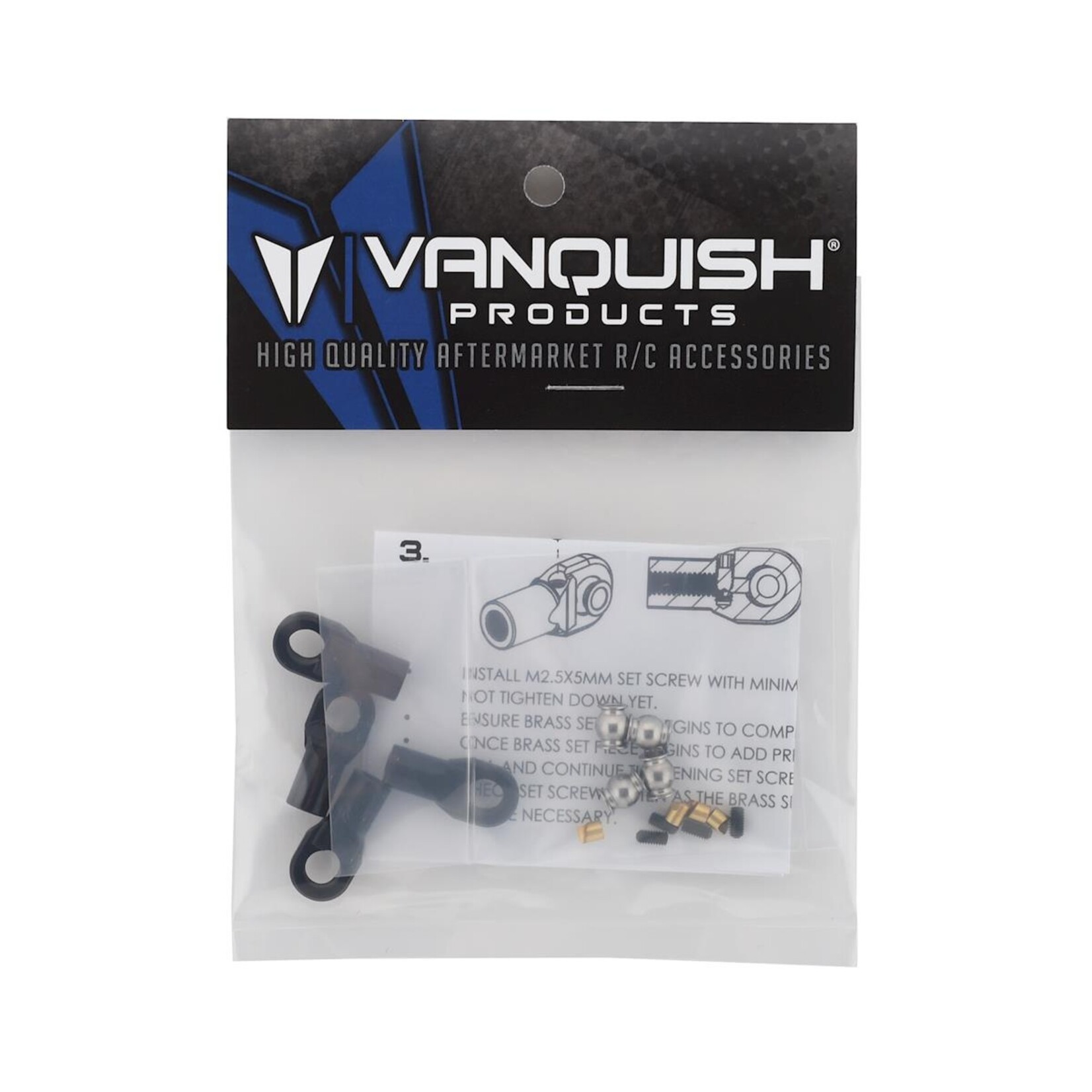 Vanquish Products #VPS08500 Vanquish Products M4 Machined Straight Rod Ends (Black) (4)