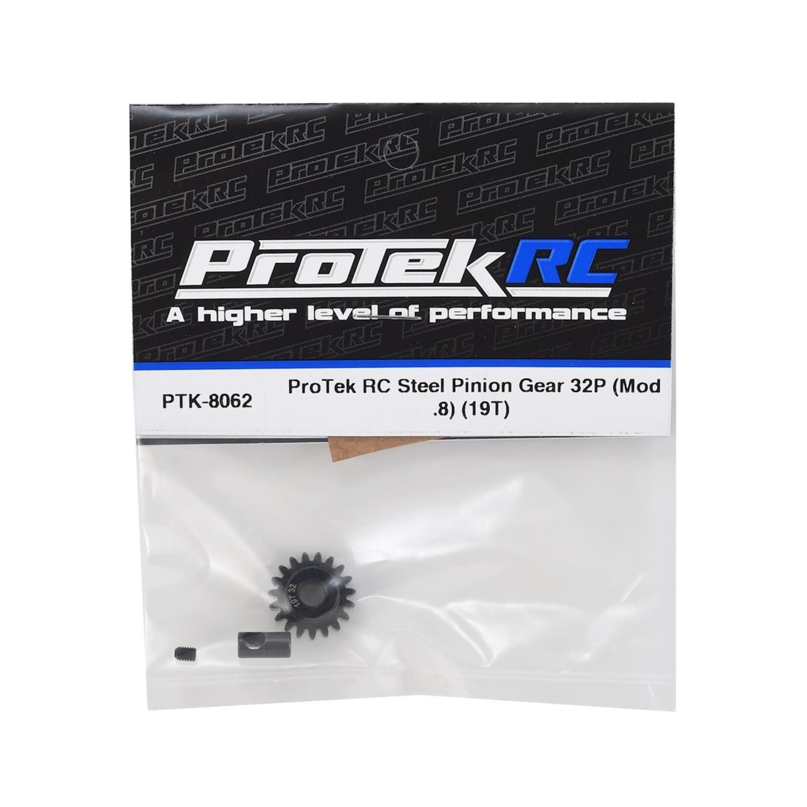 ProTek RC #PTK-8062 ProTek RC Steel 32P Pinion Gear w/3.17mm Reducer Sleeve (Mod .8) (5mm Bore) (19T)