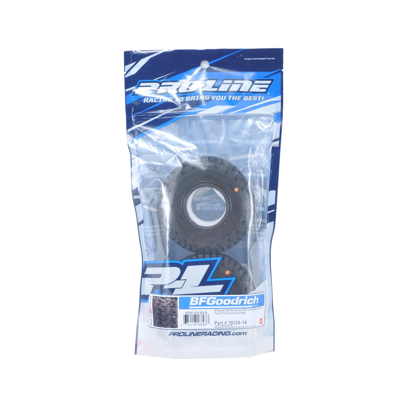 Pro-Line #10124-14 Pro-Line BFGoodrich All-Terrain KO2 1.9" Rock Crawler Tires (2) (G8) w/Memory Foam