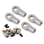 Vanquish Products #VPS08501 Vanquish Products M4 Machined Straight Rod Ends (Silver) (4)