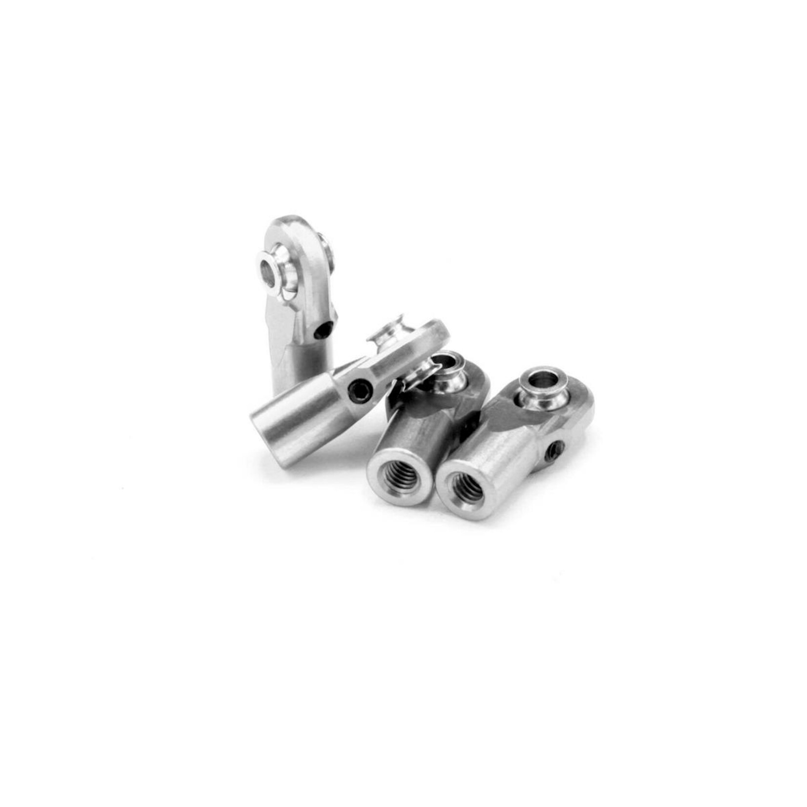 Vanquish Products #VPS08501 Vanquish Products M4 Machined Straight Rod Ends (Silver) (4)