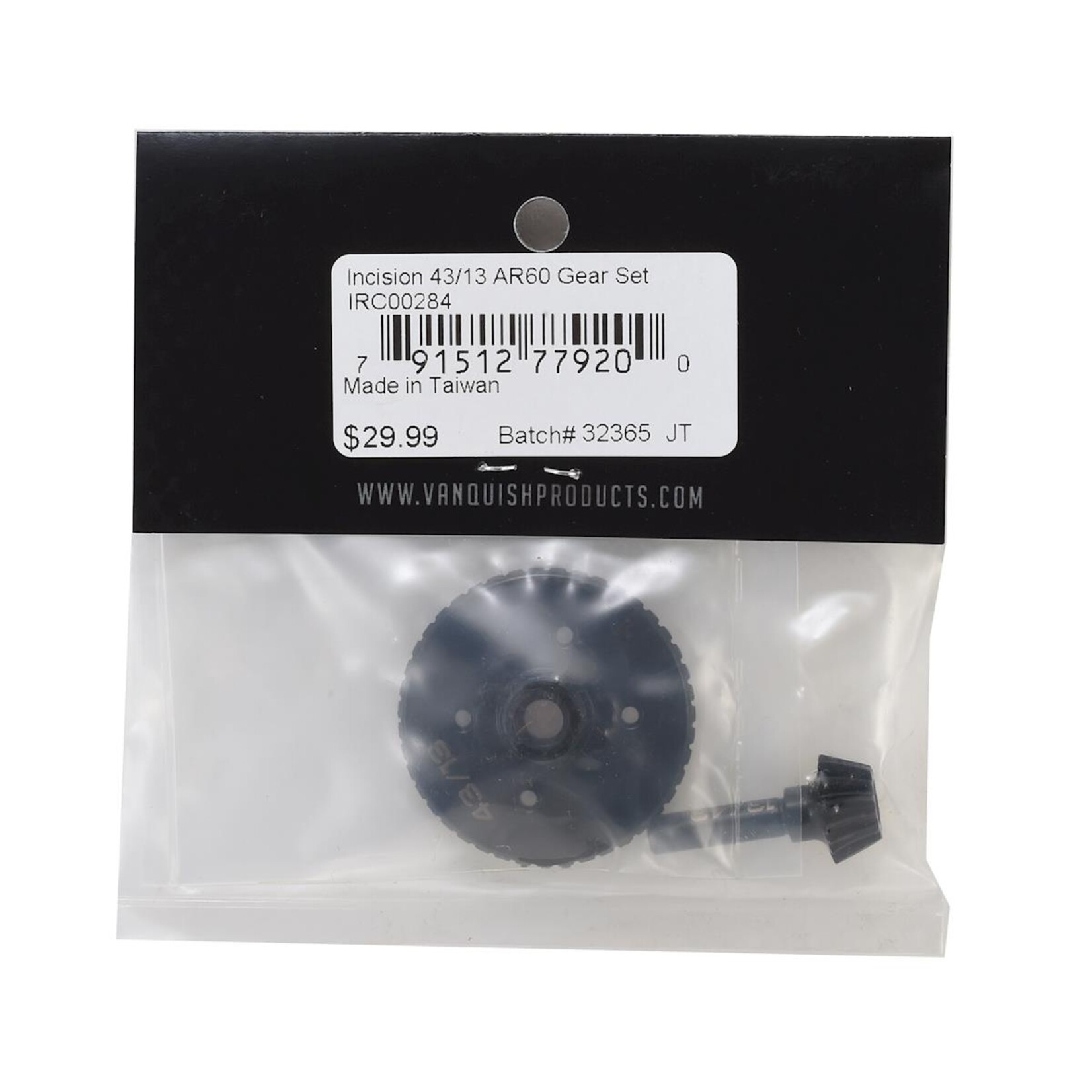Incision #IRC00284 Incision AR60 Steel 43/13 Gear Set (Underdrive)