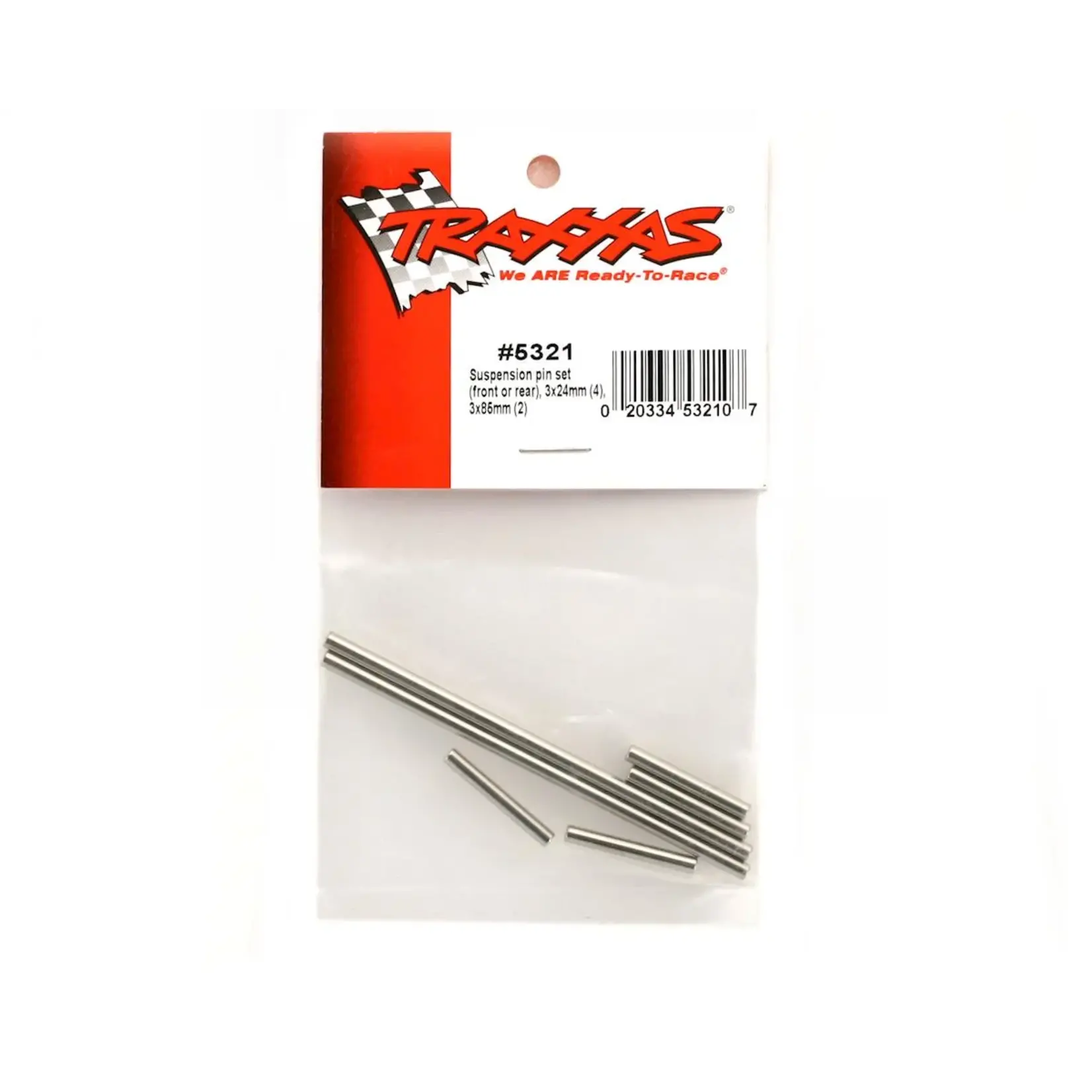 Traxxas #5321 Traxxas Hardened Steel Suspension Pin Set (6)