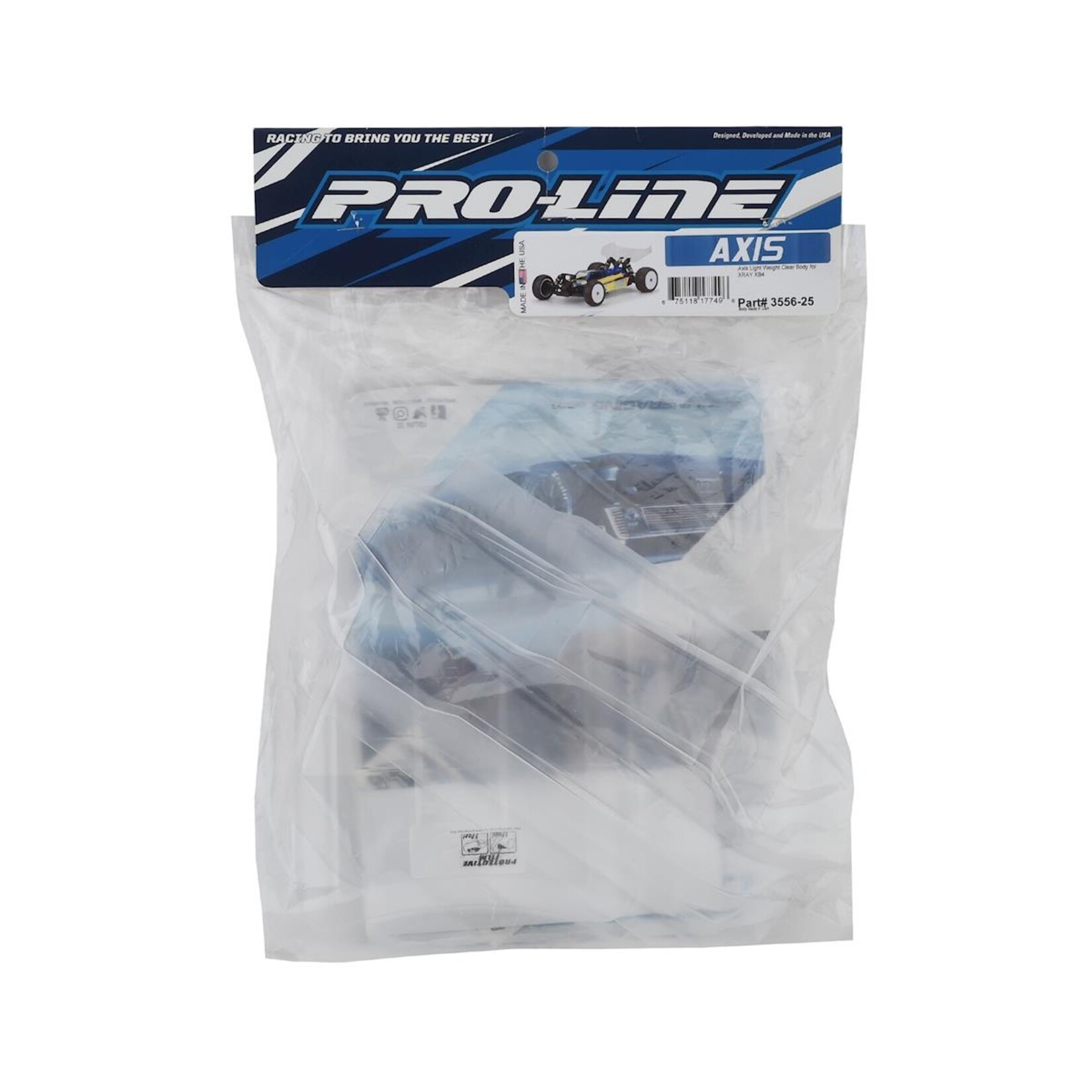 Pro-Line Pro-Line XRAY XB4 Lightweight Axis Body (Clear) #3556-25